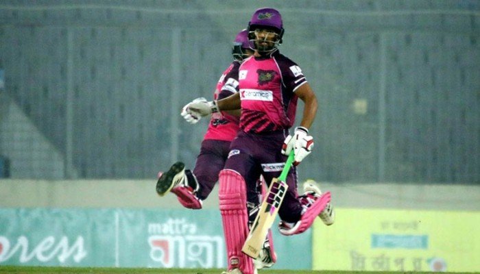 বরিশালের রানের পাহাড় টপকে টানা দ্বিতীয় জয় সিলেটের